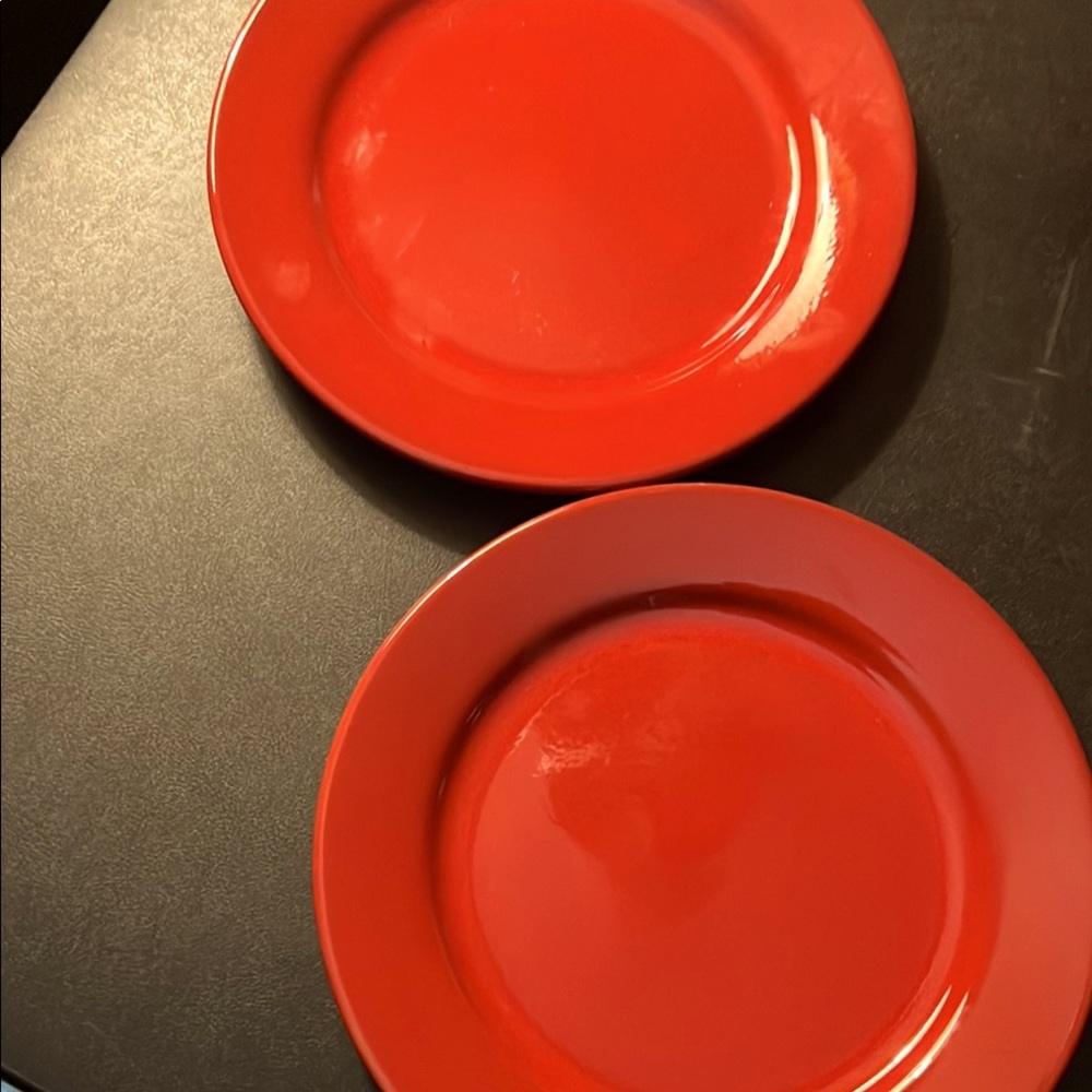 Striking Red Ceramic Dinnerware Set (2)